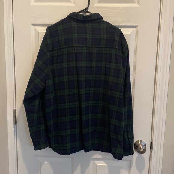 XL Kith Flannel Green/Blue Practically New - Picture 3 of 4